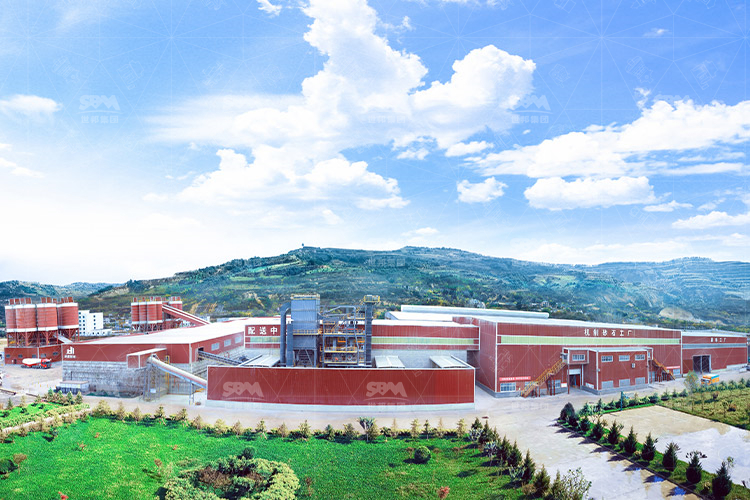 甘肅年產300萬噸凝灰?guī)r制砂示范生產線